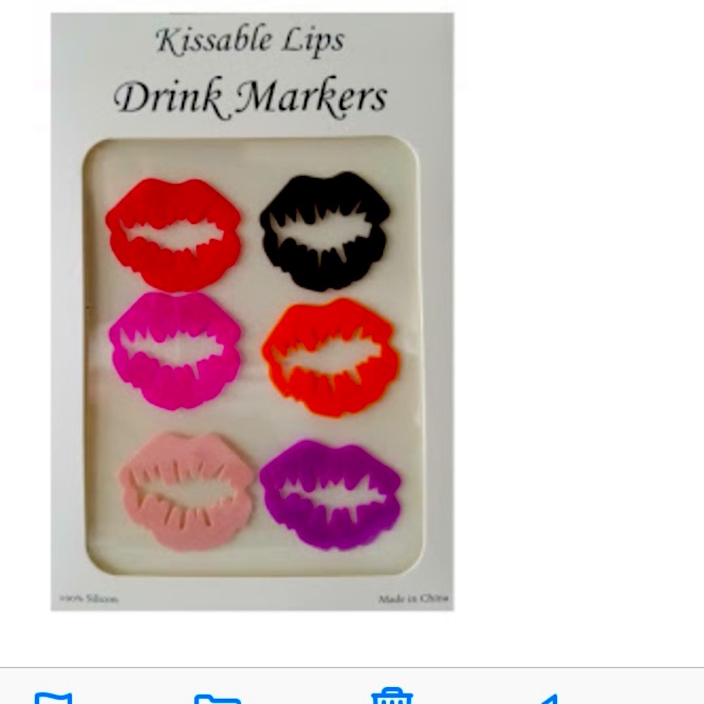 Kissable Drink Markers